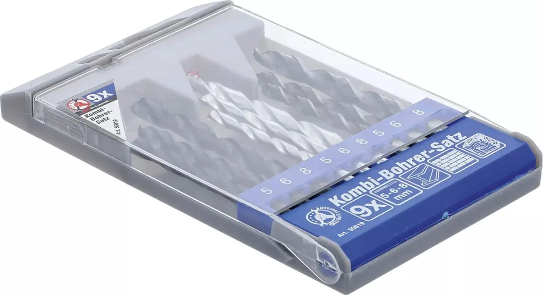 BGS technic Combinatieboorset 5-8 mm - 9 delig - afbeelding 6 van 6