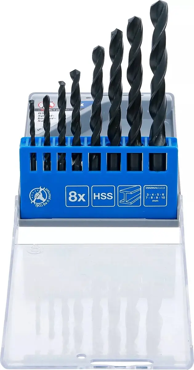 BGS technic HSS-spiraalborenset 3-10mm - 8-delig - afbeelding 5 van 6
