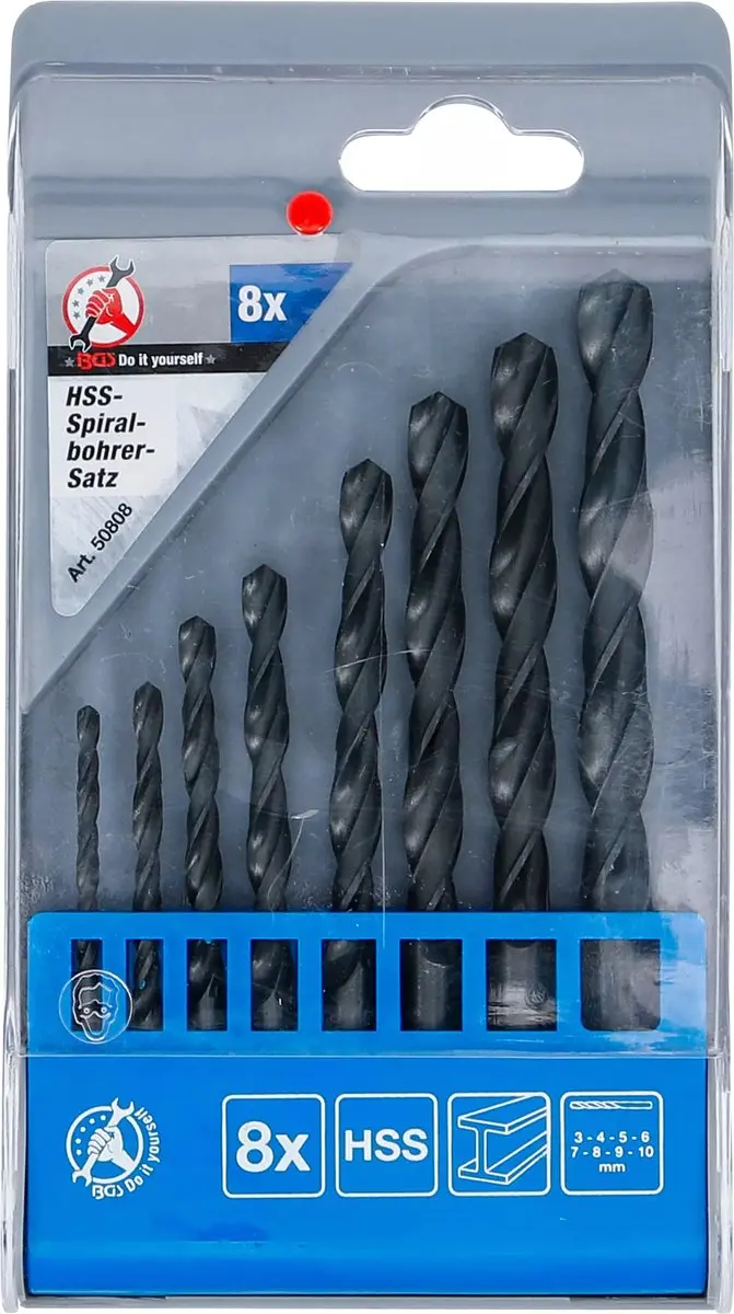 BGS technic HSS-spiraalborenset 3-10mm - 8-delig - afbeelding 6 van 6