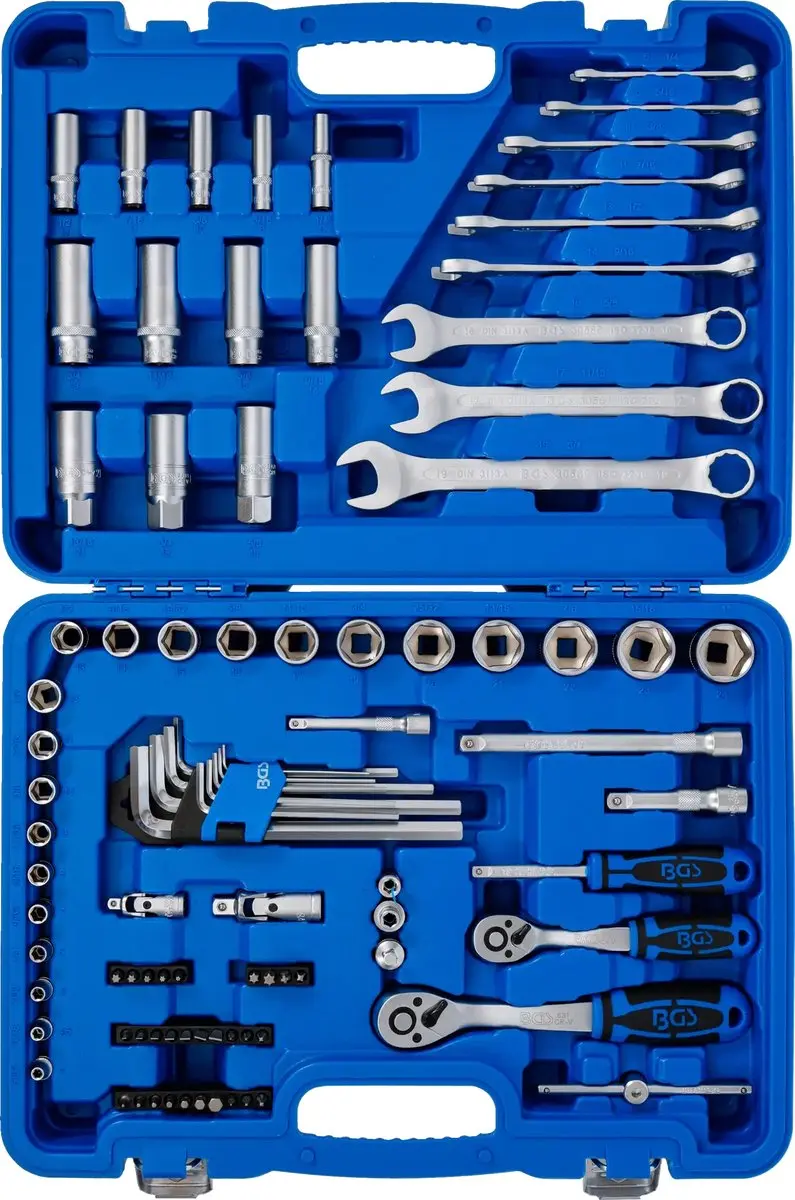 BGS Dopsleutelset zeskant 1/4 3/8 - 92 delig - afbeelding 6 van 6