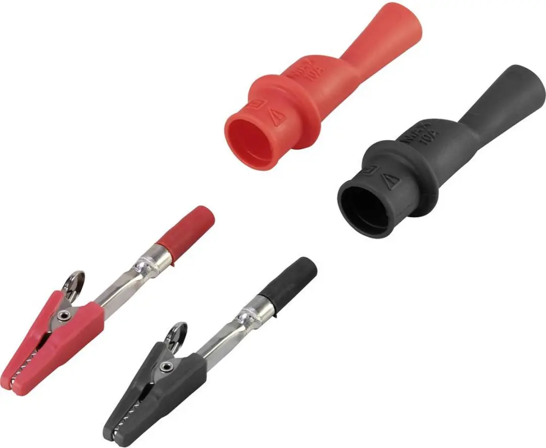 Voltcraft MSK-104 Krokodillenklem Stekker 4 mm - Zwart/Rood - afbeelding 3 van 5