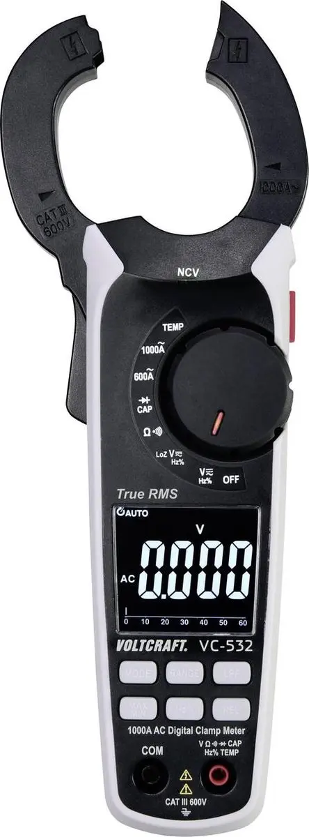 Voltcraft VC-532 Digitale Stroomtang - 600V CAT III - afbeelding 5 van 6