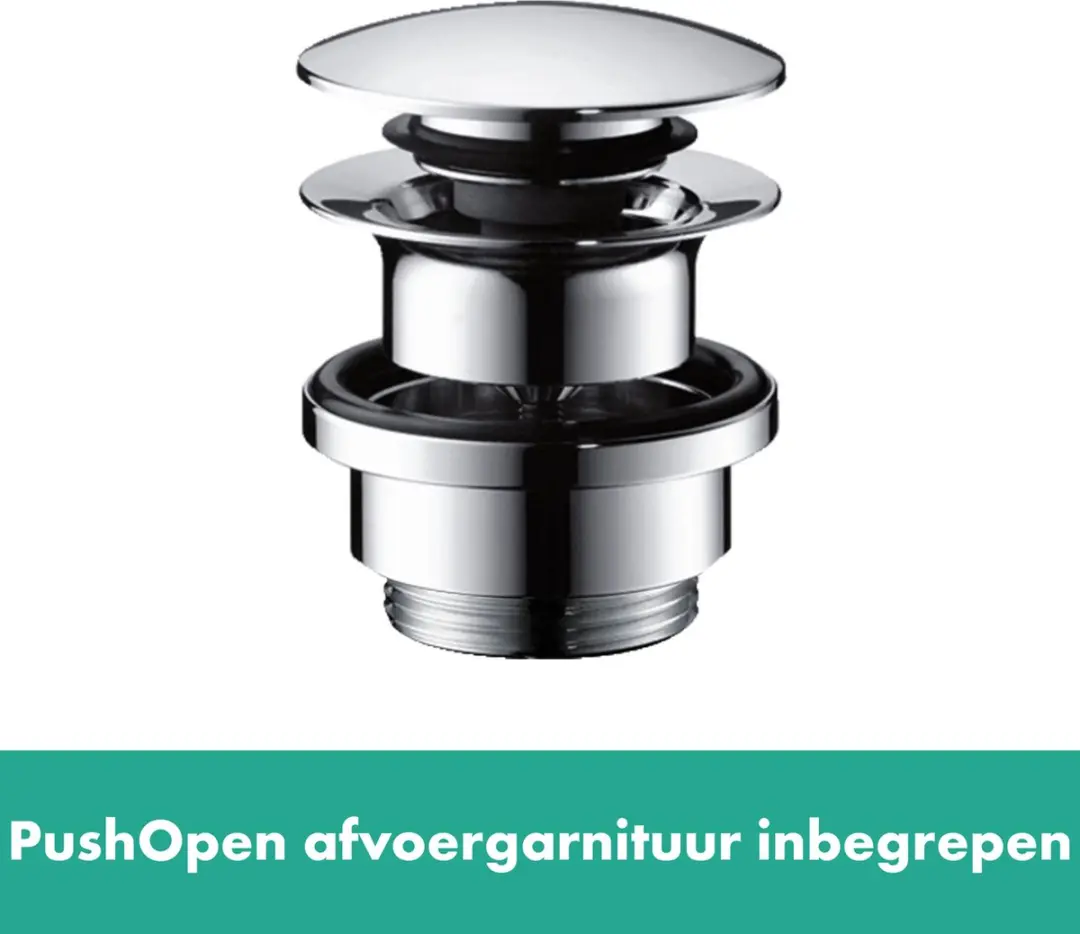 Hansgrohe Finoris 110 76023000 Wastafelmengkraan - Chroom - afbeelding 4 van 6