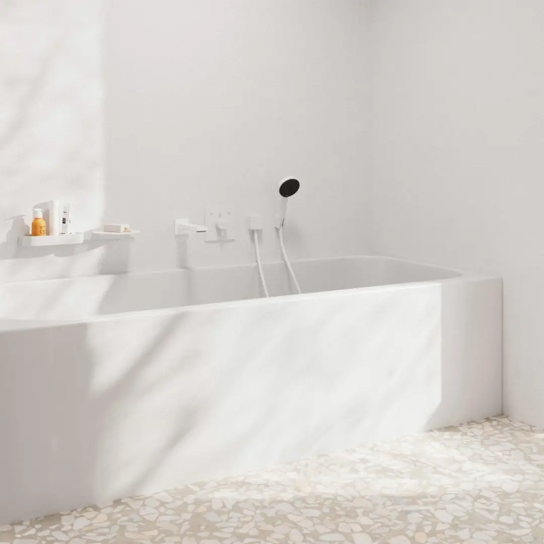 Hansgrohe DuoTurn E Inbouwmengkraan - 2 Functies - Mat Wit - afbeelding 3 van 6