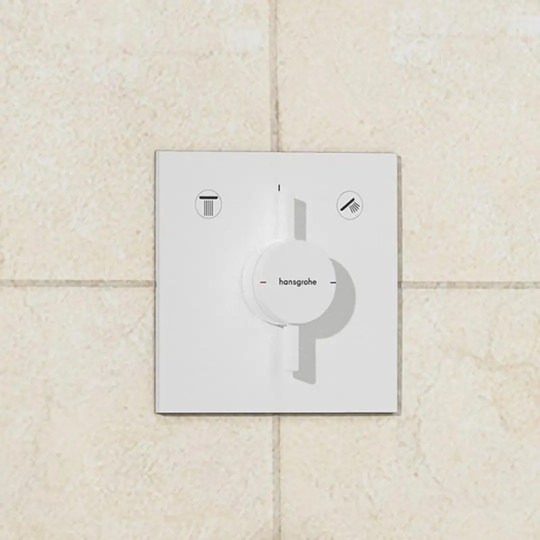 Hansgrohe DuoTurn E Inbouwmengkraan - 2 Functies - Mat Wit - afbeelding 4 van 6