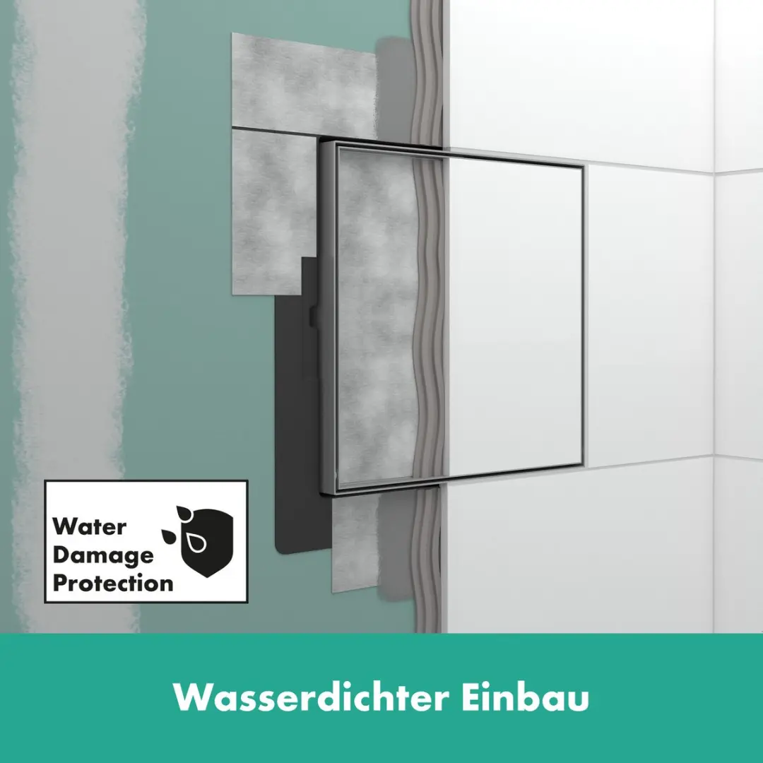 Hansgrohe XtraStoris Rock Prullenmand 6L - Mat Zwart - afbeelding 6 van 6