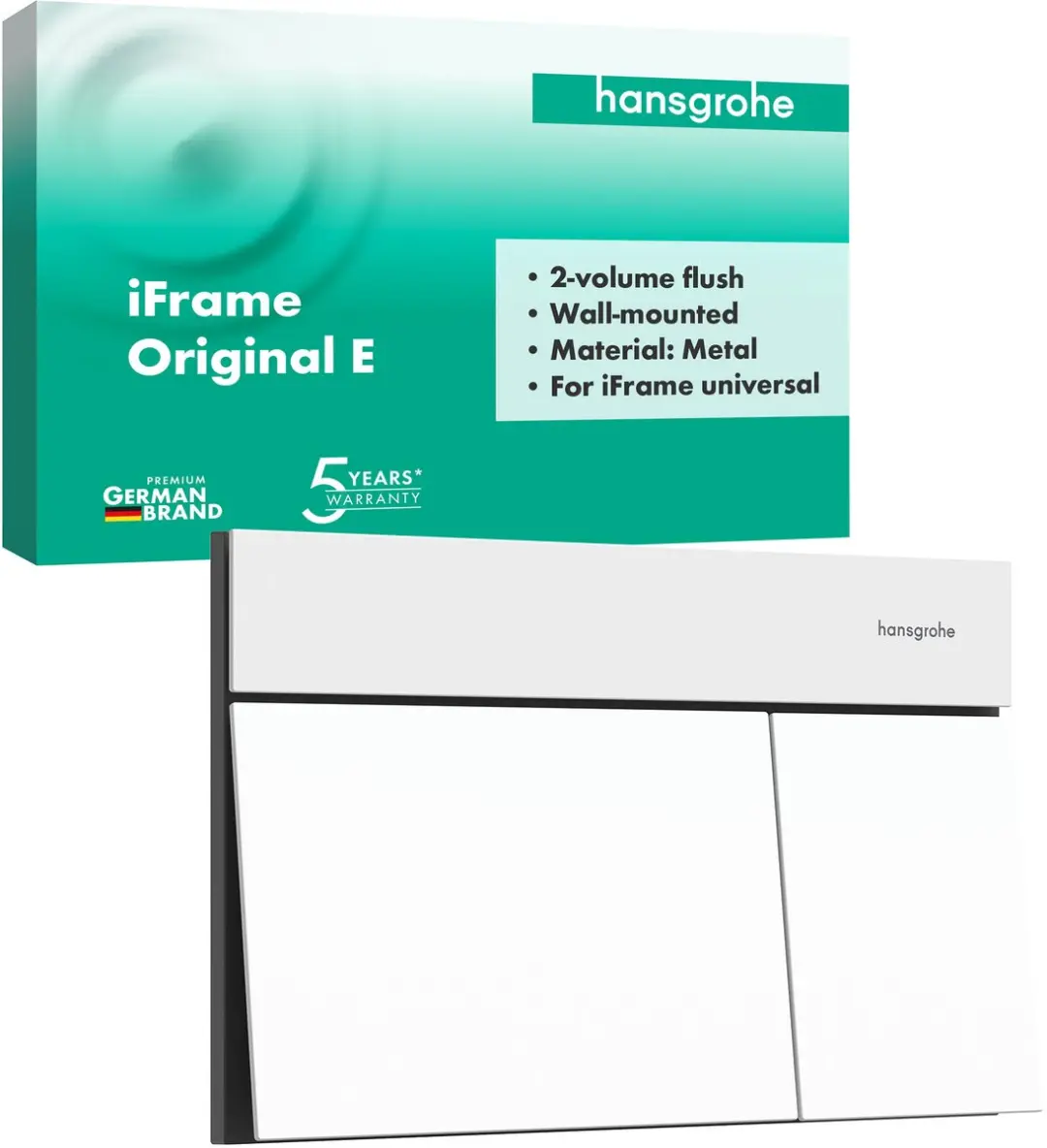 Hansgrohe iFrame Element E 66003700 Bedieningsplaat - Mat Wit - afbeelding 6 van 6