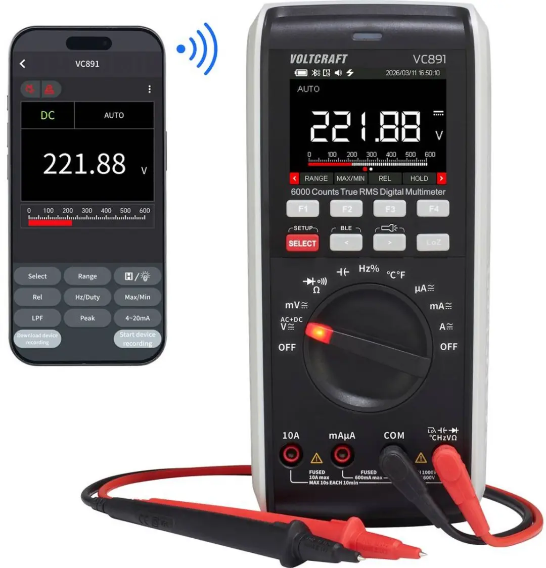 Voltcraft VC891 Digitale Multimeter Datalogger