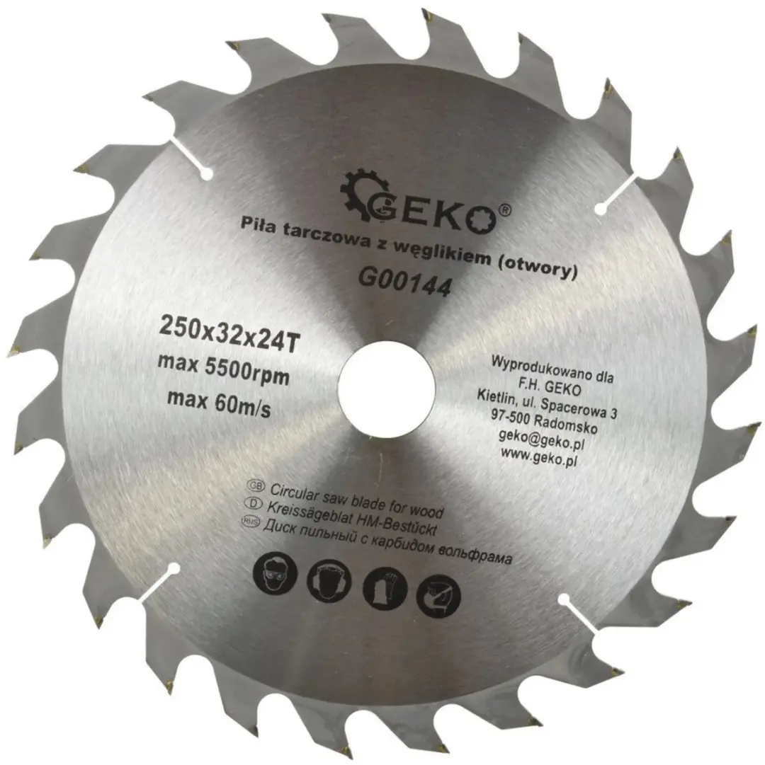 GEKO G00144 Cirkelzaagblad 250mm