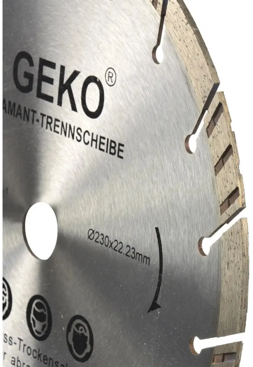 GEKO Diamant Turbo Segment Snijschijf 230mm - afbeelding 2 van 2