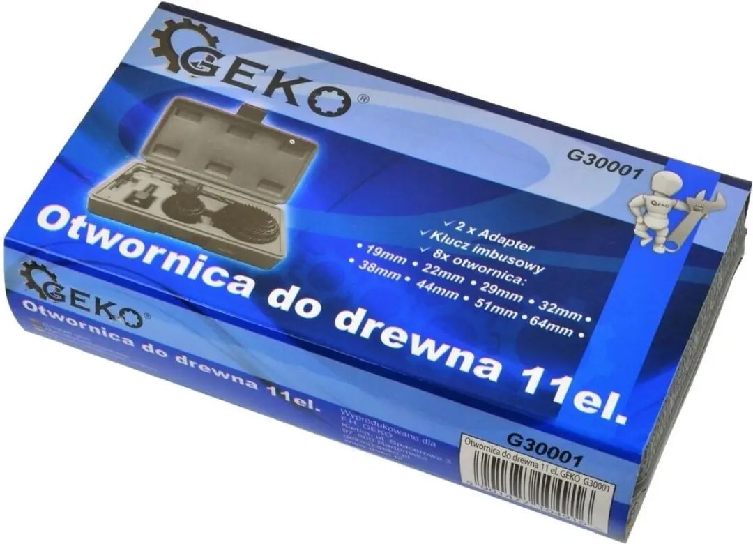 GEKO G30001 Gatenzaagset - 19-64mm - 11-delig - afbeelding 3 van 6
