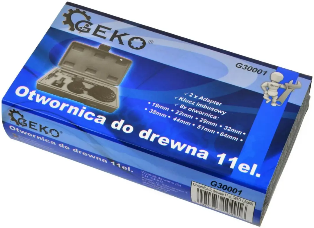 GEKO G30001 Gatenzaagset - 19-64mm - 11-delig - afbeelding 4 van 6