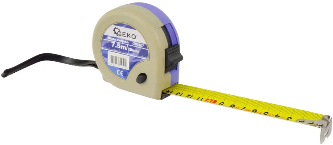 GEKO Meetlint 7,5m - 25mm - Lockable - afbeelding 6 van 6