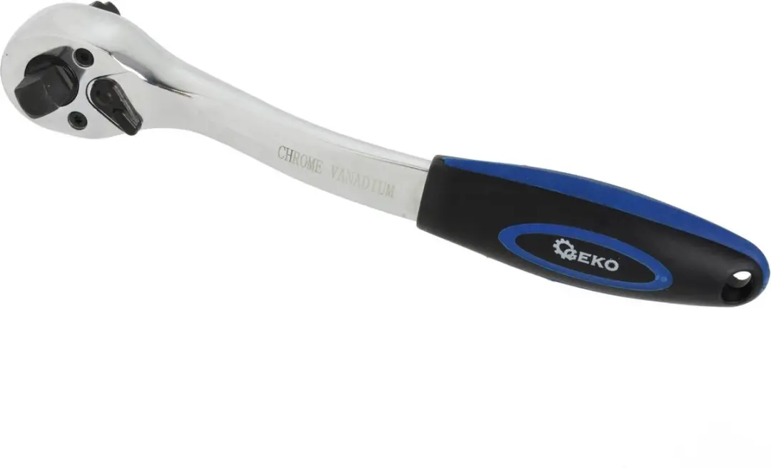 GEKO 3-in-1 Ratel 1/4" 3/8" 1/2" - 72-tands - 205mm - afbeelding 5 van 6