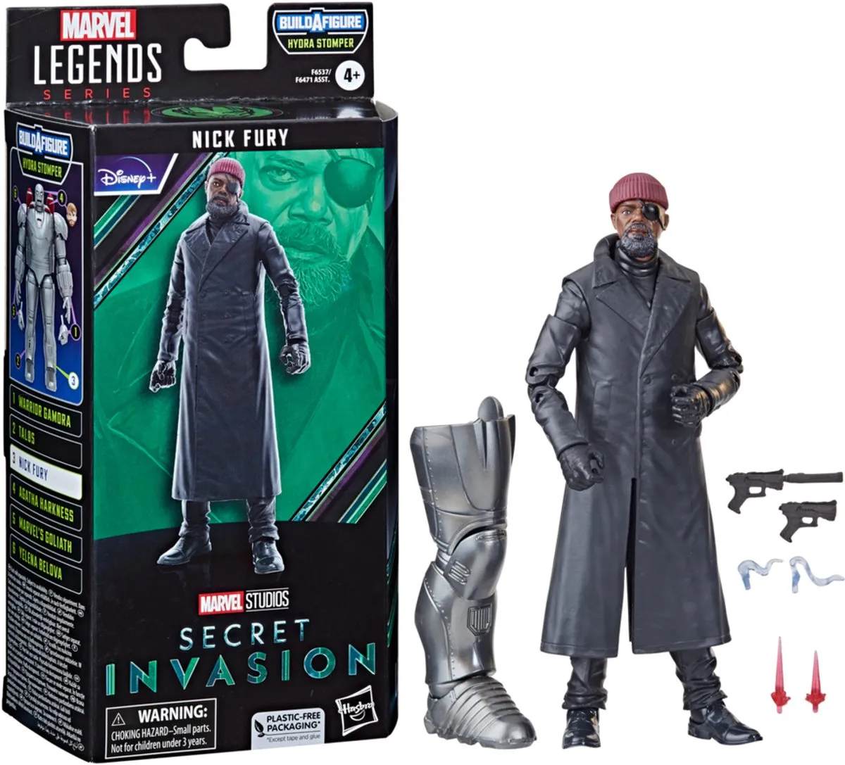Marvel Legends Nick Fury Hydra Stomper BAF Actiefiguur 15cm - Multicolor - afbeelding 6 van 6
