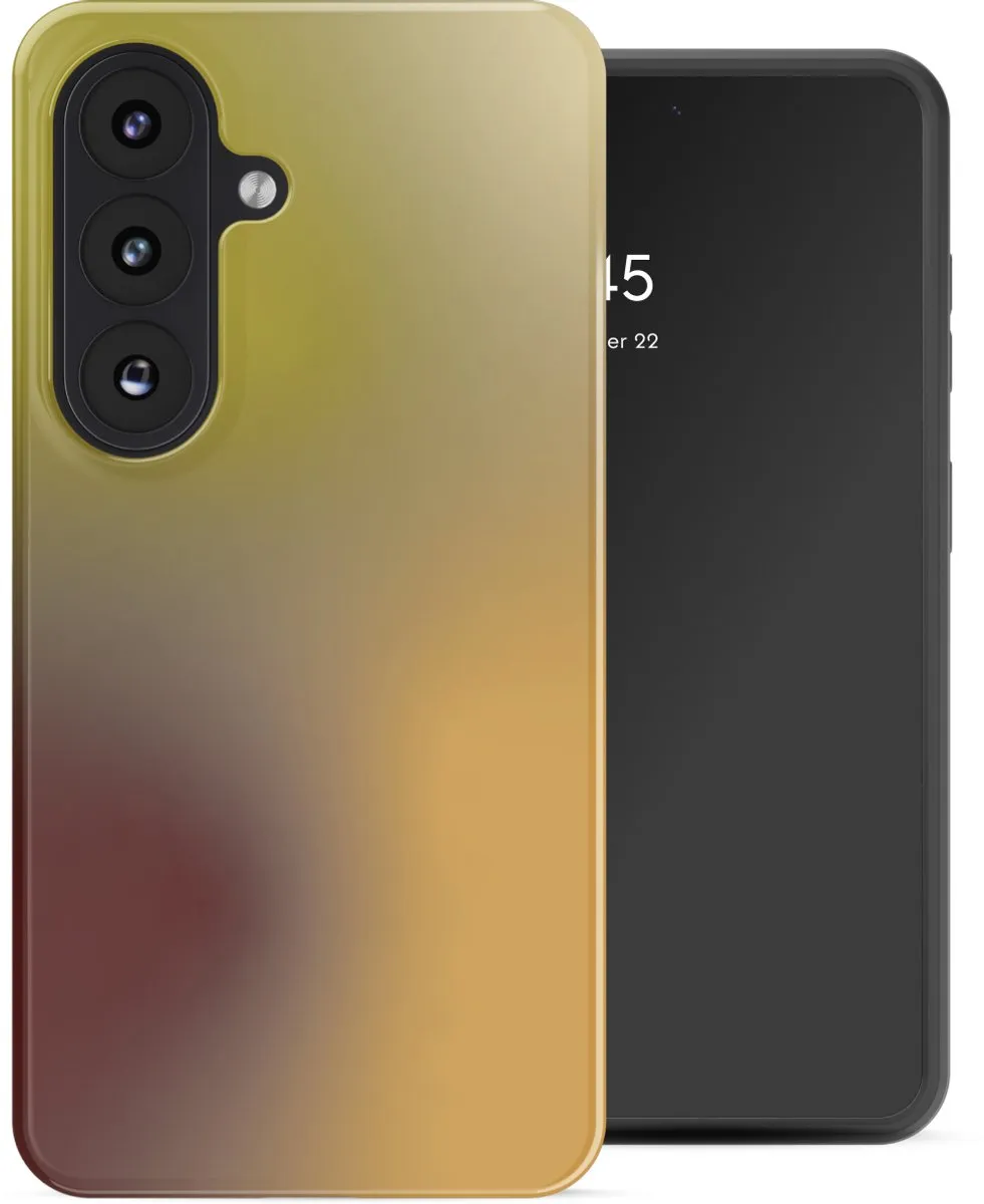 Selencia Hoesje Samsung Galaxy S26 Gradient Olive Dust