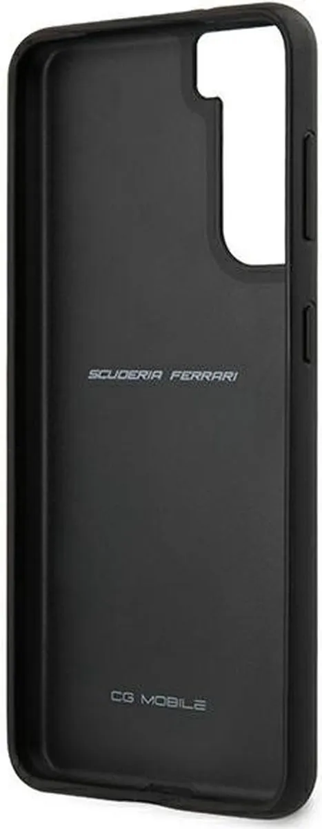 Ferrari Perforated Back Case Samsung Galaxy S21 - Zwart