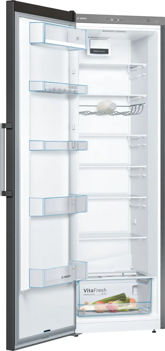 Bosch KSV36VXDP Vrijstaande Koelkast - 348L - Zwart