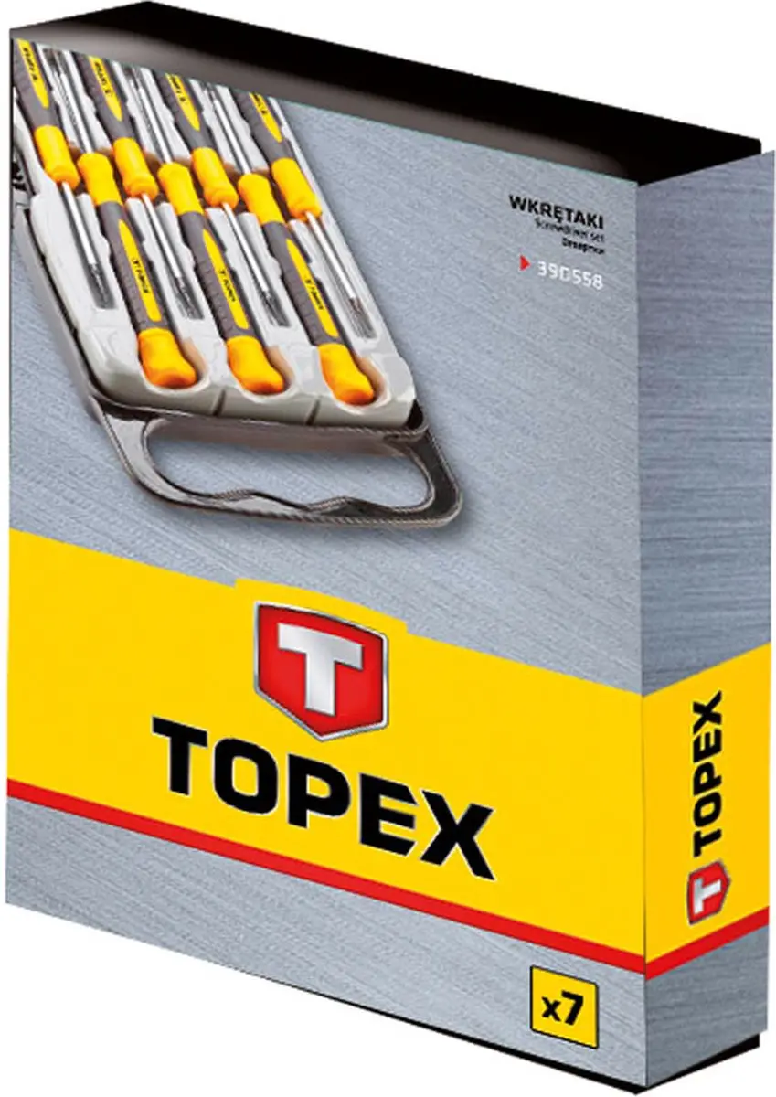 TOPEX Precisie Schroevendraaierset 39D558 - Blauw - afbeelding 3 van 3