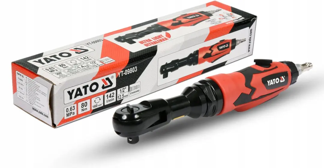Yato YT-09803 Pneumatische Ratel 1/2" 80Nm