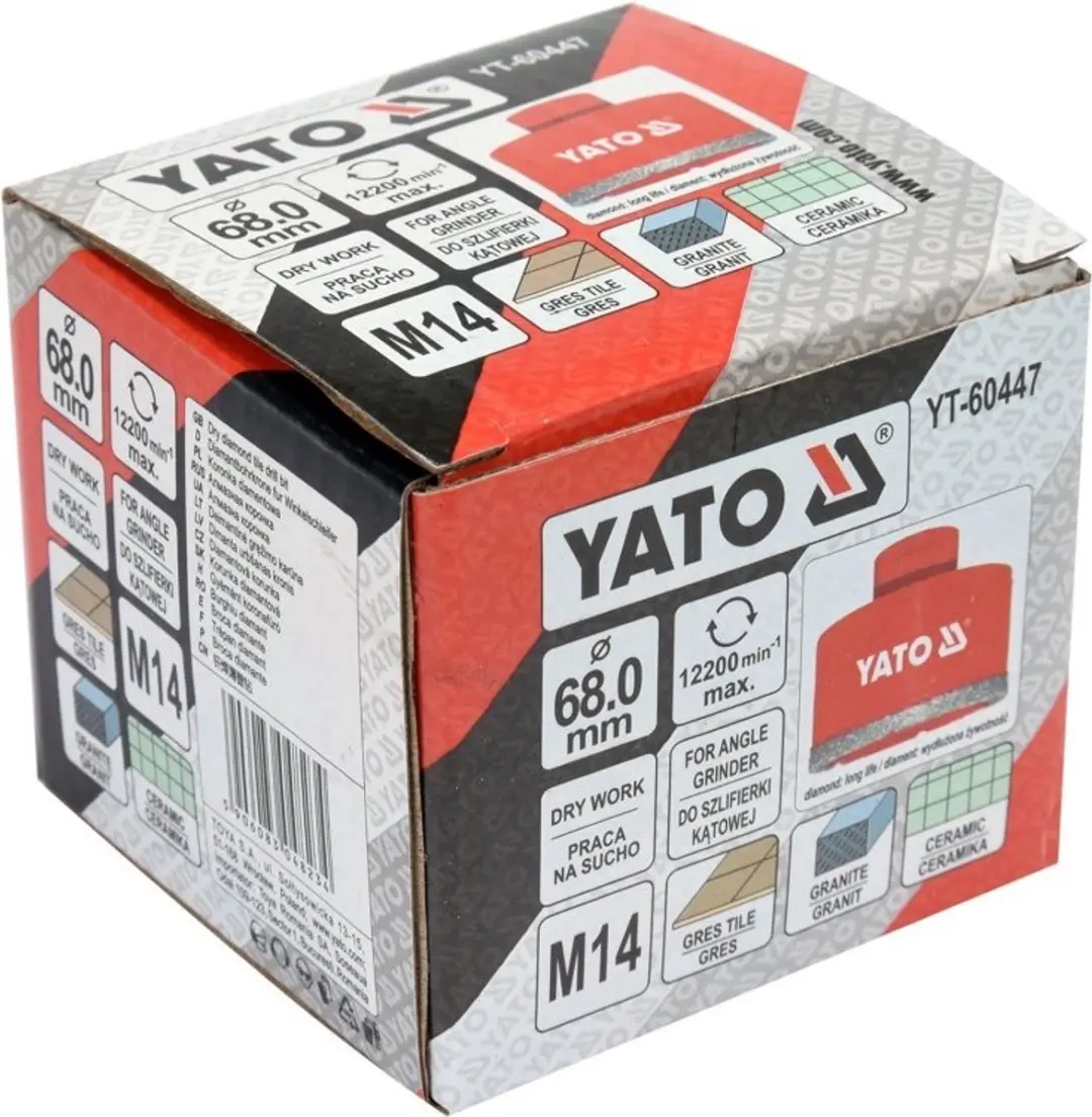Yato Diamantboor YT-60447 - Voor Gres - 68mm - afbeelding 3 van 4