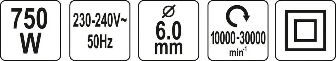 Yato YT-82080 Rechte Slijper - 750W - afbeelding 4 van 5