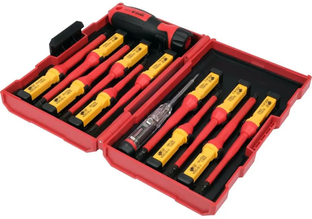 Yato YT-28295 VDE Schroevendraaierset - 13-delig - Rood - afbeelding 3 van 3