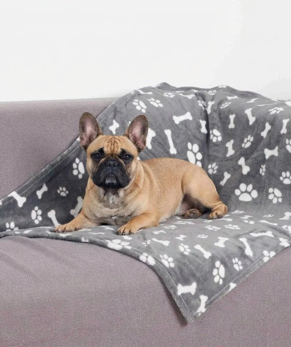 Trixie Hondendeken Kenny Fleece Bot/Pootjes - Grijs