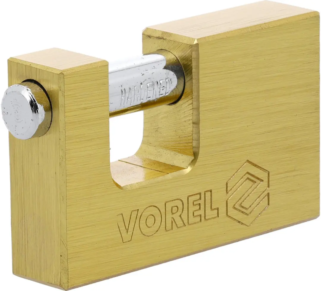 Vorel 77212 - Koperen Haspel Slot - 75mm - Weerbestendig - Met 3 Sleutels - afbeelding 3 van 4