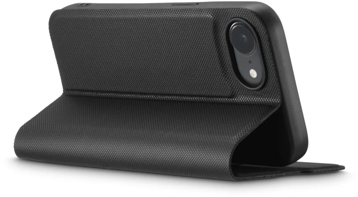Hama Daily Protect Booklet iPhone 16e/17e Hoesje - 2 Pasjes - Zwart