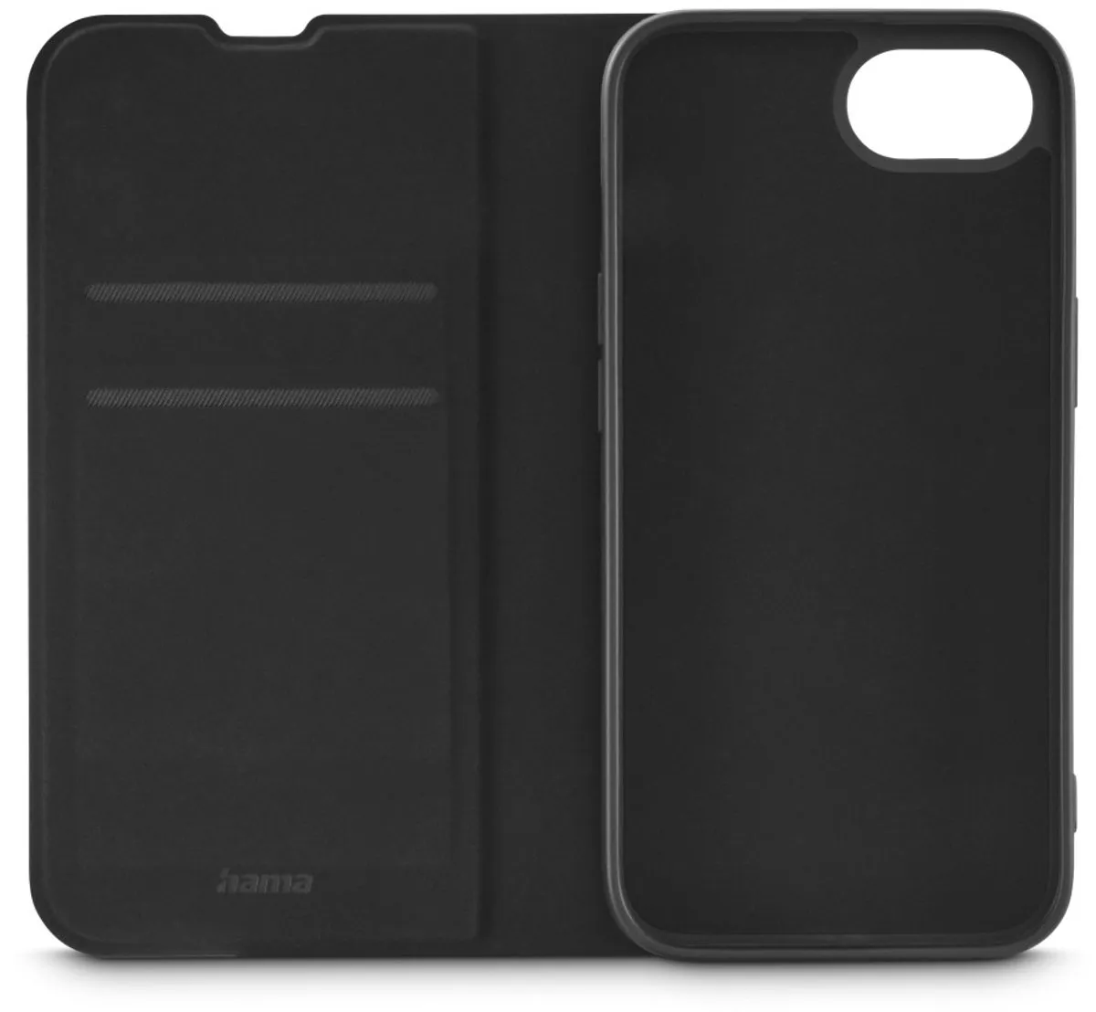 Hama Daily Protect Booklet iPhone 16e/17e Hoesje - 2 Pasjes - Zwart