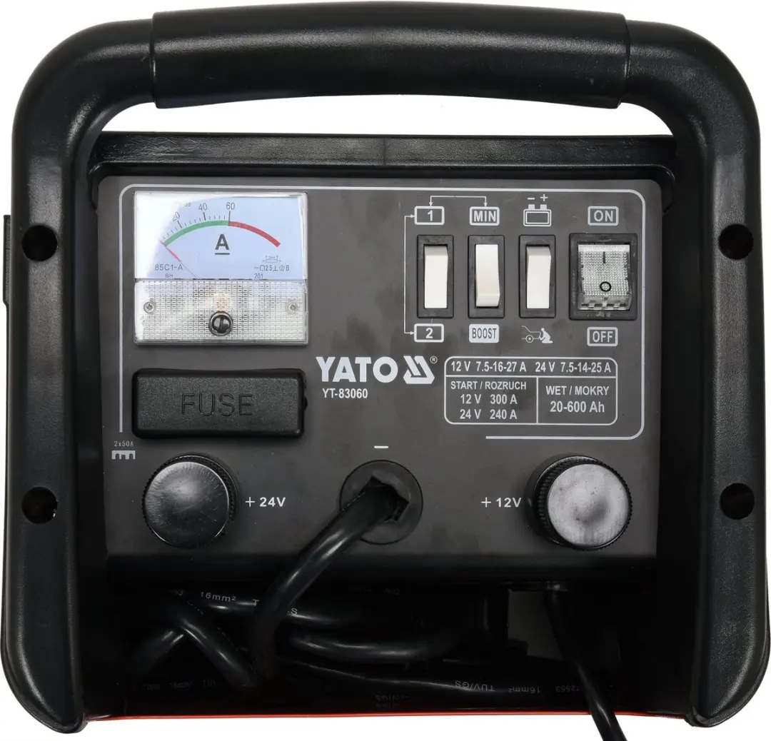 Yato YT-83060 Acculader met Starthulp - 12V/24V - 300A - afbeelding 2 van 2