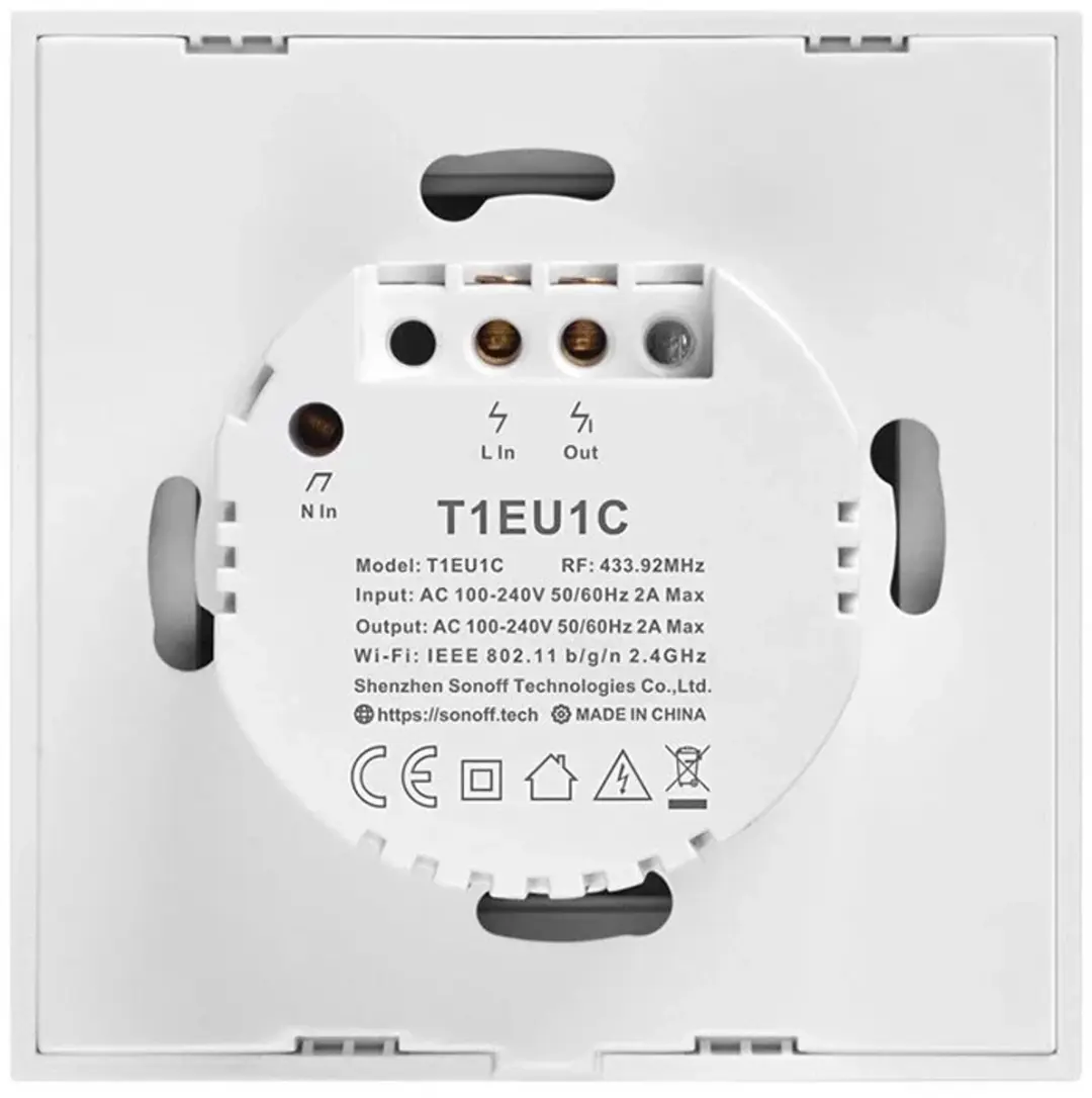 Sonoff T1 EU TX IM190314012 Smart Lichtschakelaar - Transparant - afbeelding 4 van 6