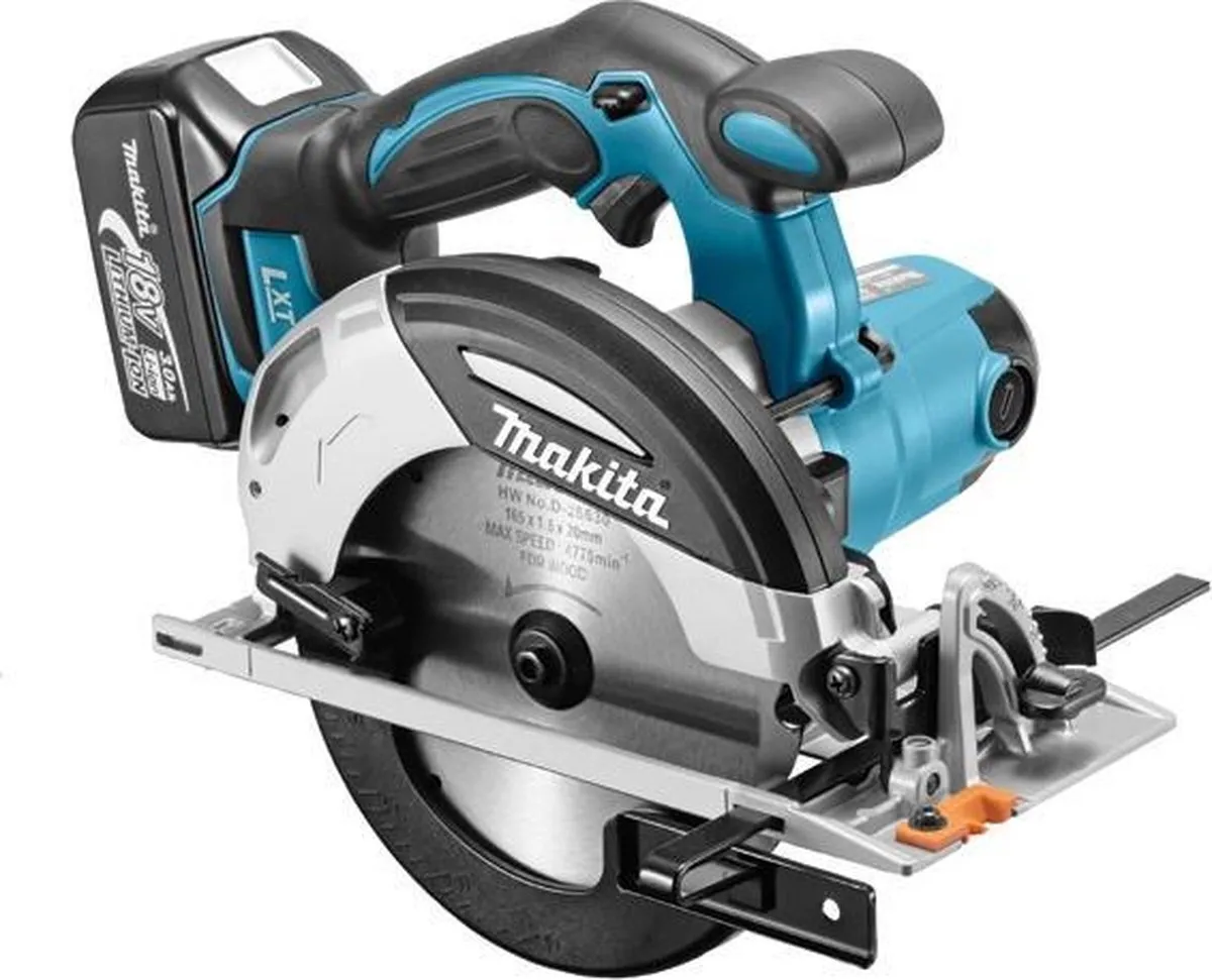Makita DHS630RFJ 18V Accu Cirkelzaag - 165mm - 2x 3.0Ah - afbeelding 4 van 6