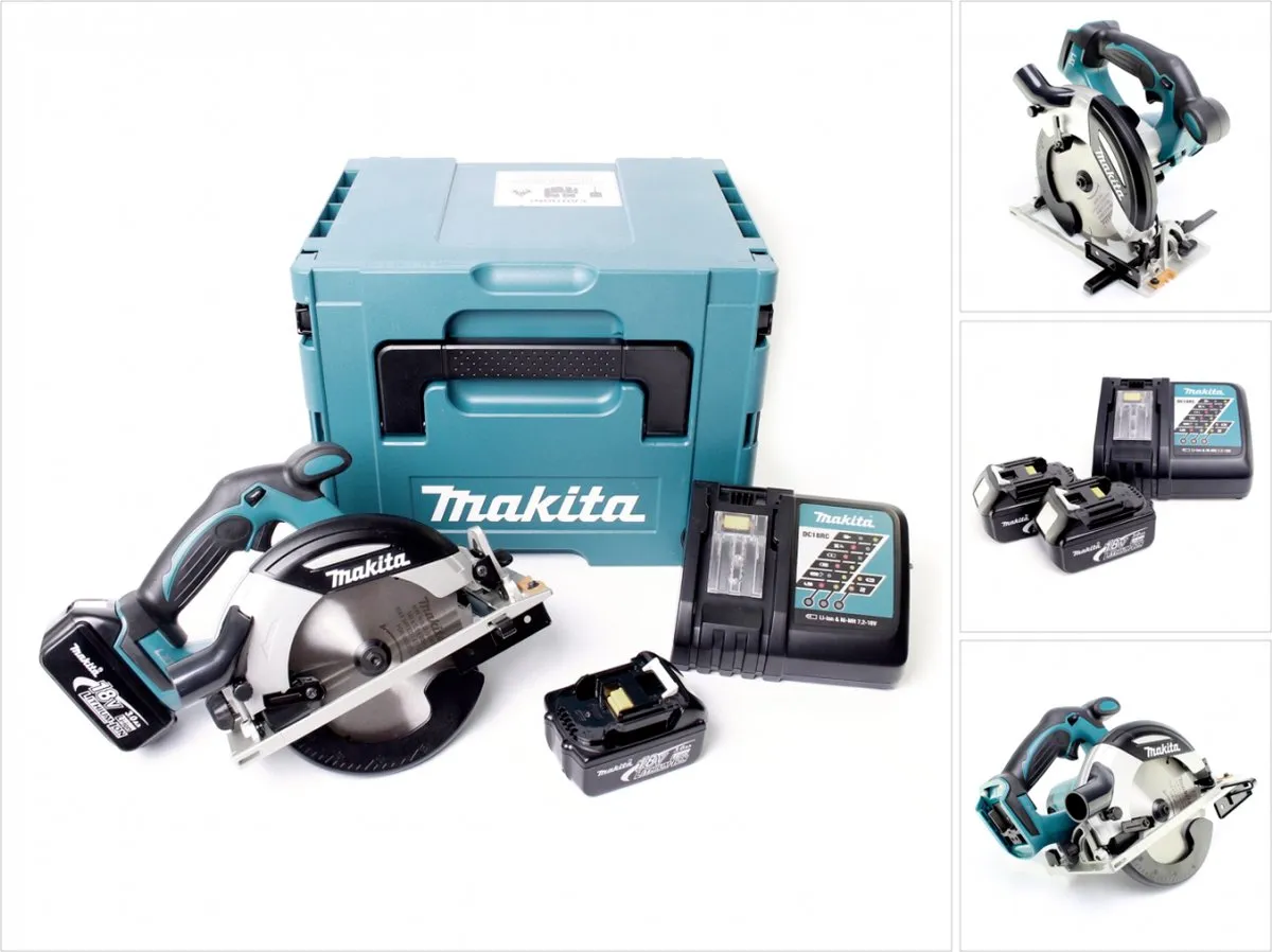 Makita DHS630RFJ 18V Accu Cirkelzaag - 165mm - 2x 3.0Ah - afbeelding 2 van 6