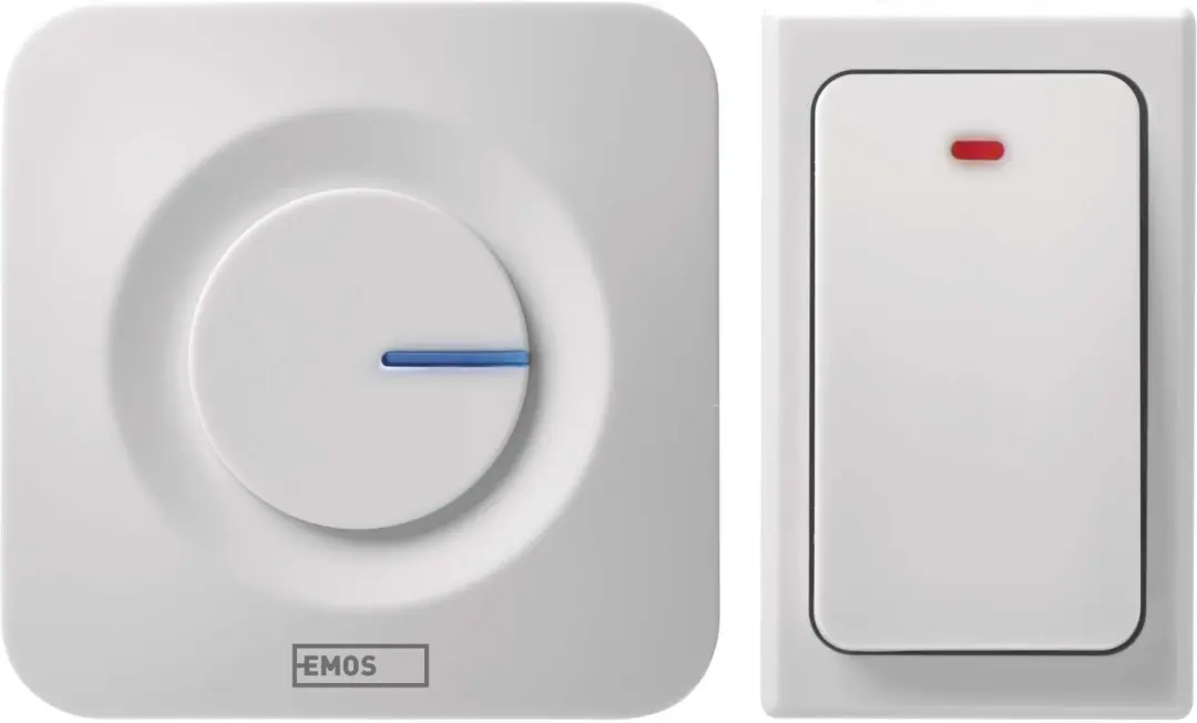 EMOS Draadloze deurbel voor thuisgebruik zonder batterijen, op een stopcontact,