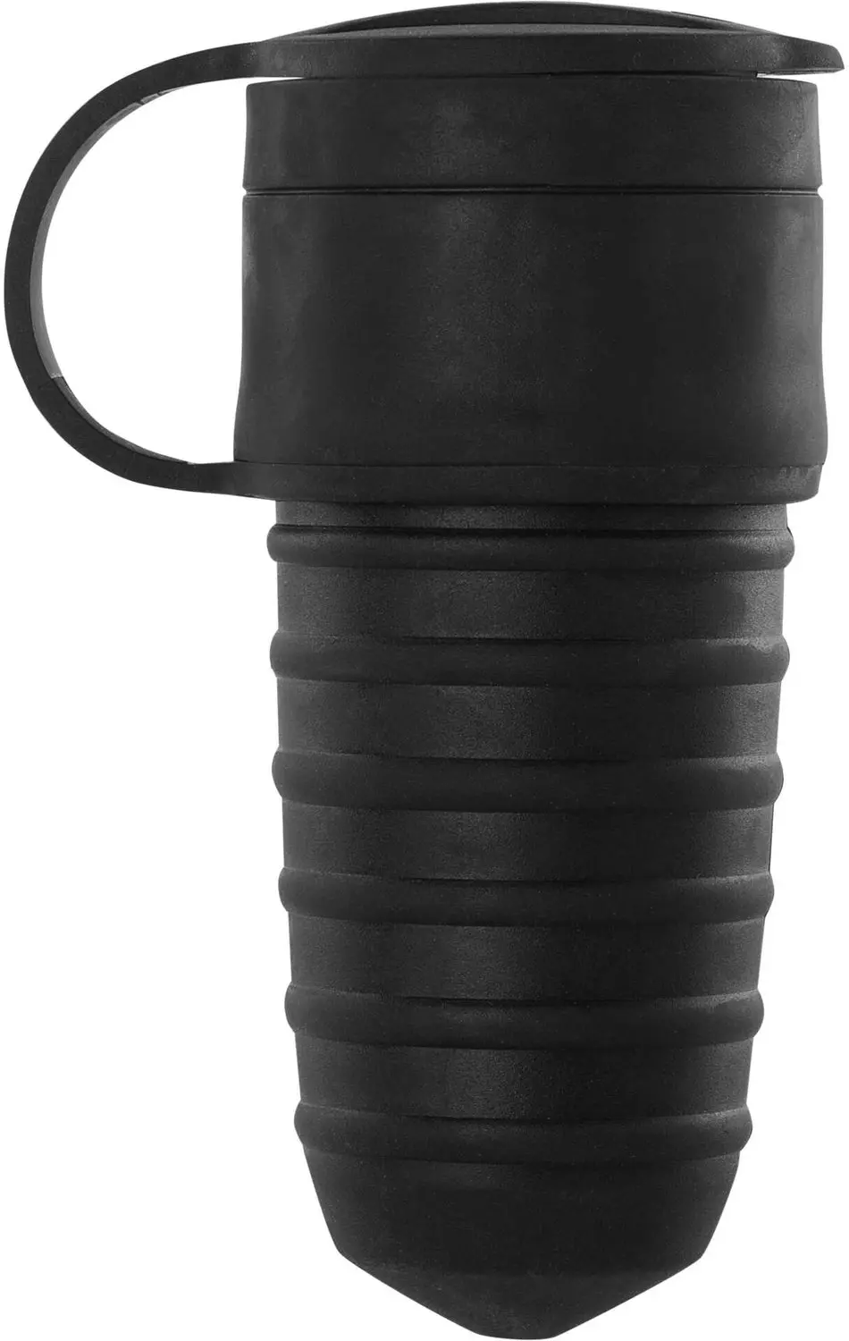 EMOS Stopcontact, recht, rubber, zwart, IP44, P0049