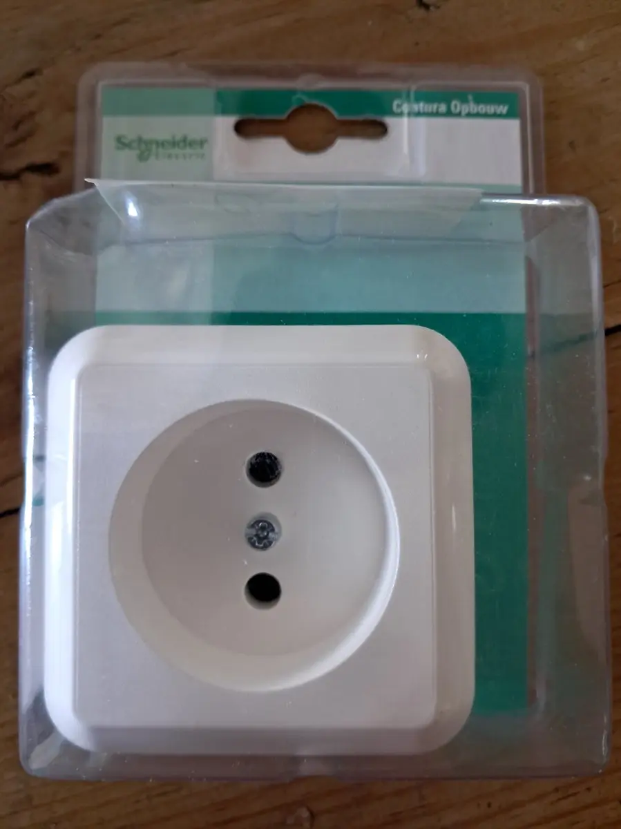 Schneider electric Wandcontactdoos Enkel Wit