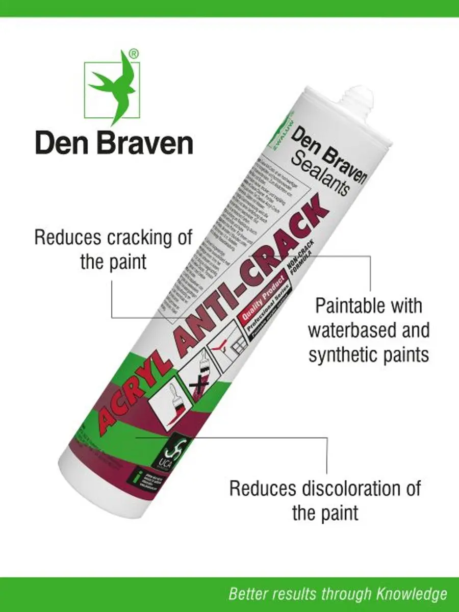 Zwaluw Acrylaatkit Anti-Crack wit - 310ml - afbeelding 4 van 6
