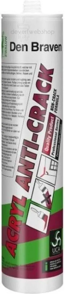 Zwaluw Acrylaatkit Anti-Crack wit
