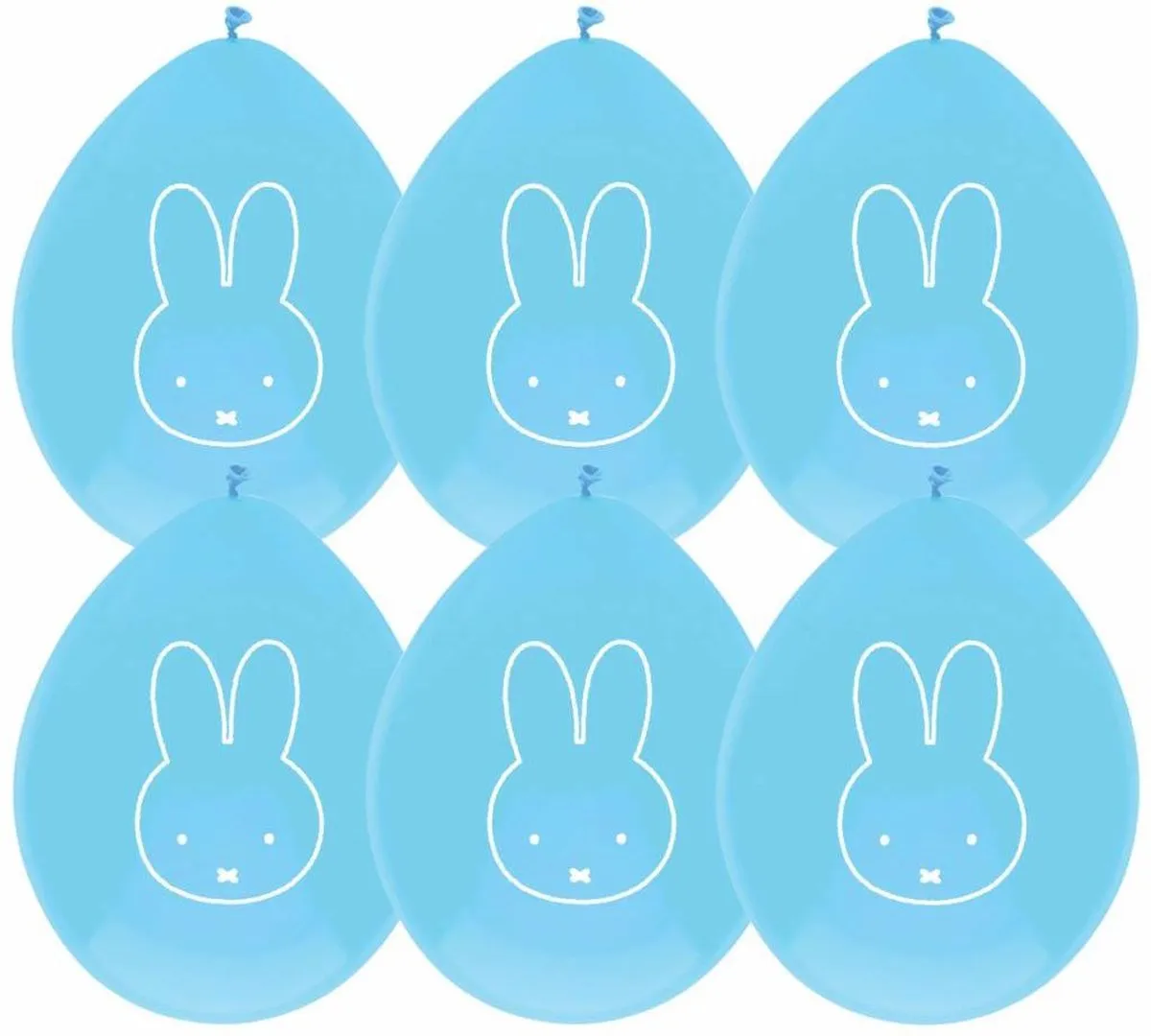 Nijntje Ballonnen Blauw - 6 Stuks