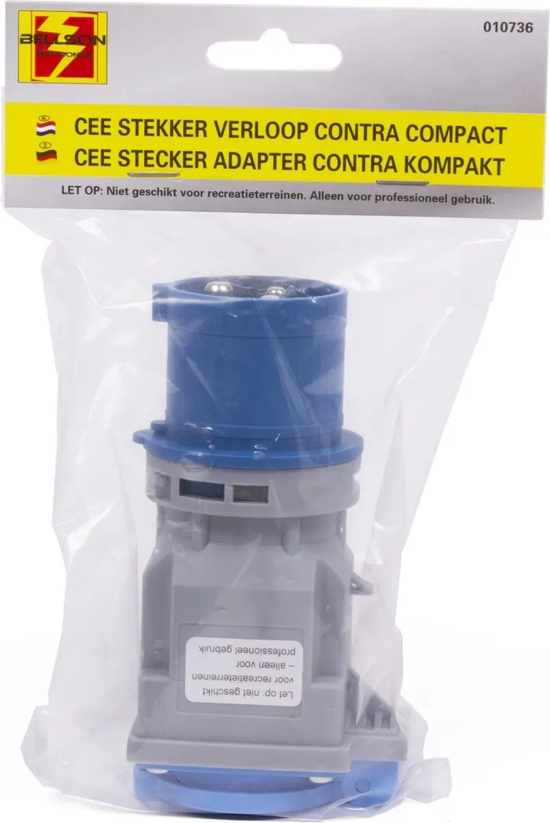 Benson CEE Stekker Verloop Contra Compact - CEE naar EU randaarde stopcontact - afbeelding 5 van 6