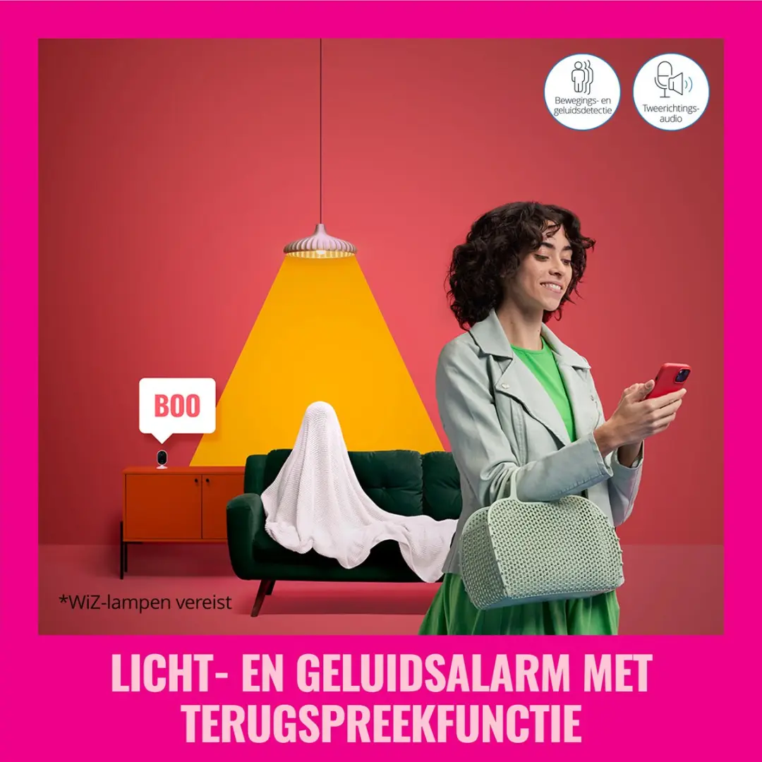 WiZ Beveiligingscamera Starter Kit WiFi - Wit - afbeelding 3 van 6