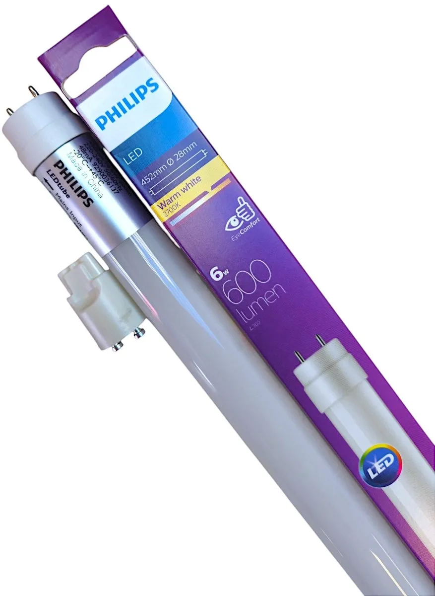 Philips LED TL Buis T8 6W Warmwit Mat - 438mm - afbeelding 6 van 6