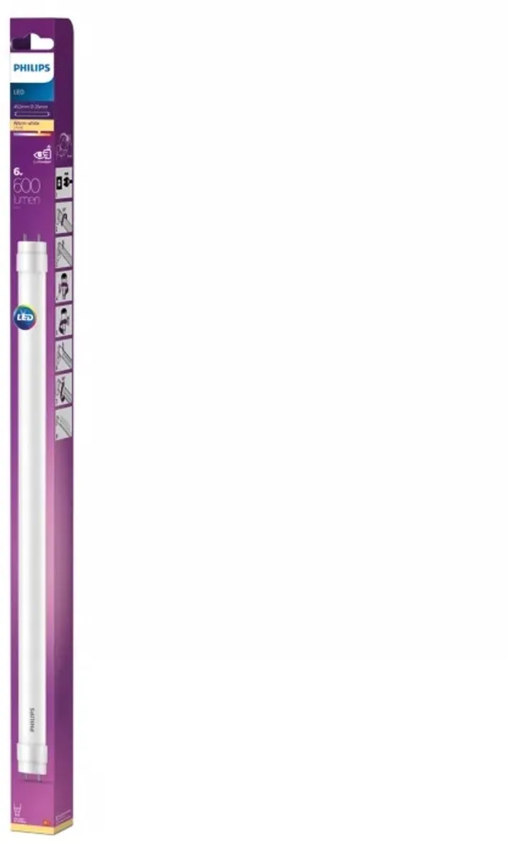 Philips LED TL Buis T8 6W Warmwit Mat - 438mm
