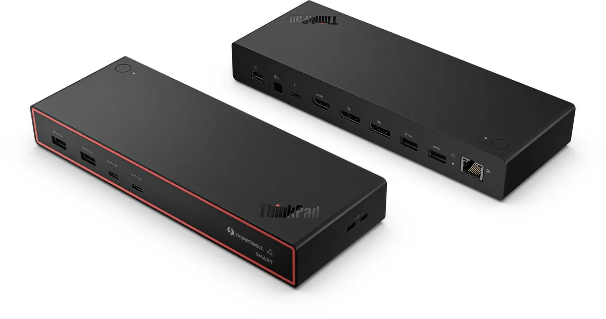 Lenovo ThinkPad Thunderbolt 4 Smart Dock Gen2 40BE0135EU - Zwart