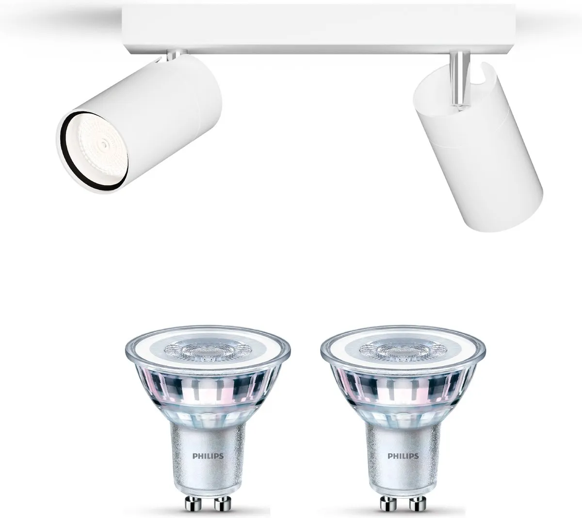 Philips Idris Opbouwspot 2x GU10 Warmwit 2700K