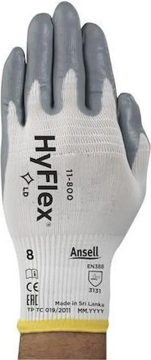 Ansell HyFlex 11-800 Handschoenen - Maat 9 - afbeelding 6 van 6