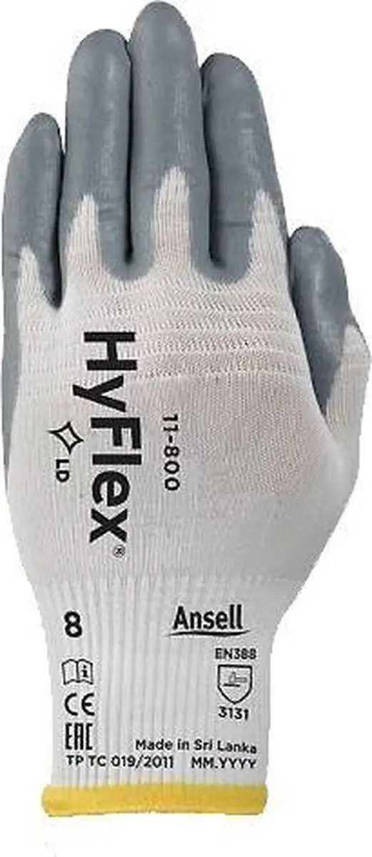 Ansell HyFlex 11-800 Handschoenen - Maat 9 - afbeelding 5 van 6