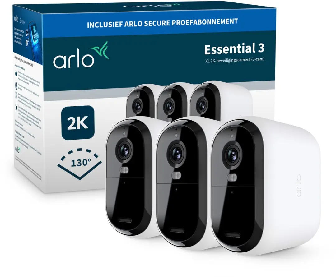 Arlo Essential 3 XL VMC3382-100EUS Netwerkcamera